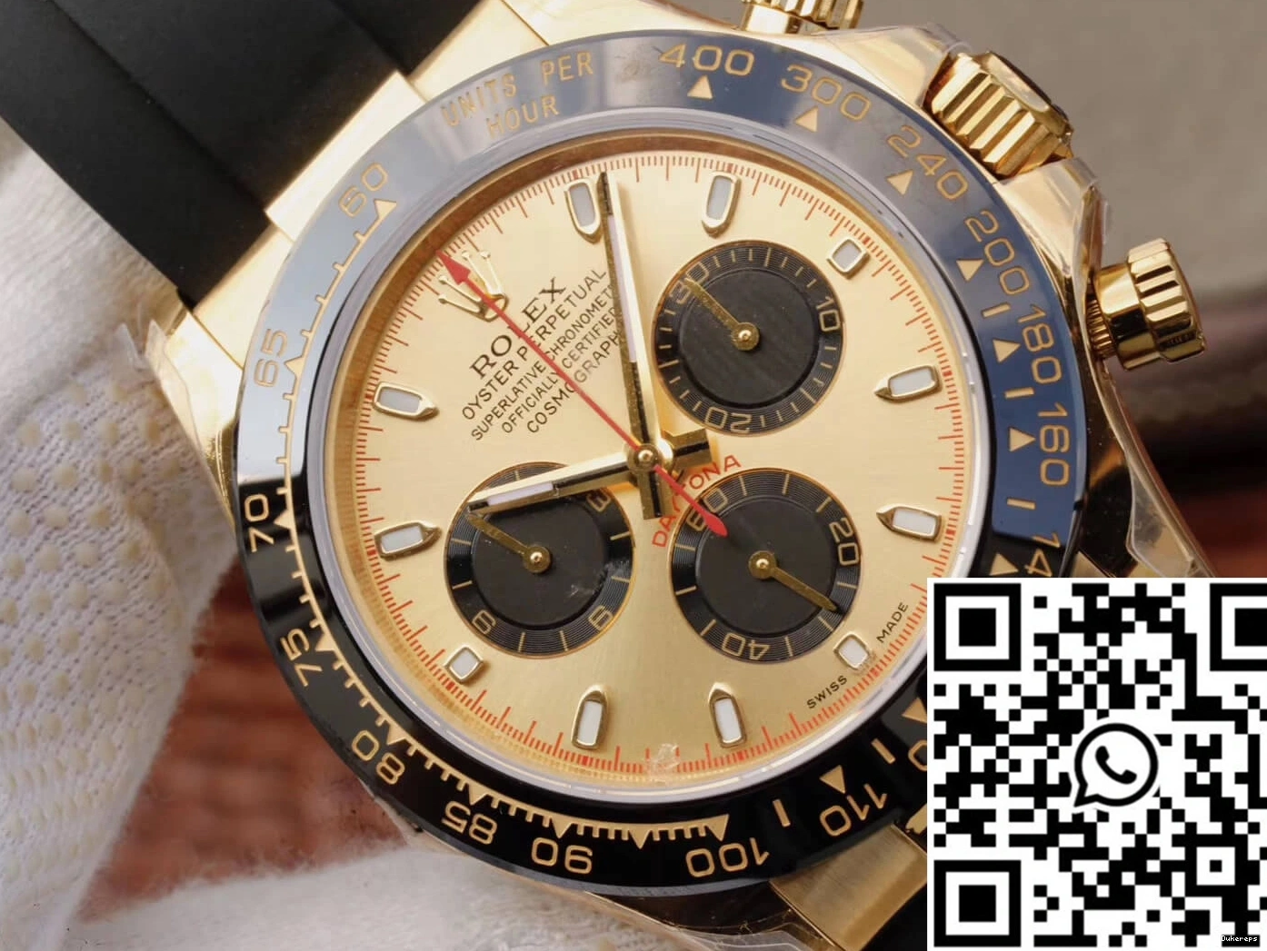 Chronograph Daytona Rolex V6 Yellow 116518ln JH Factory Gold Black Cosmograph 0423